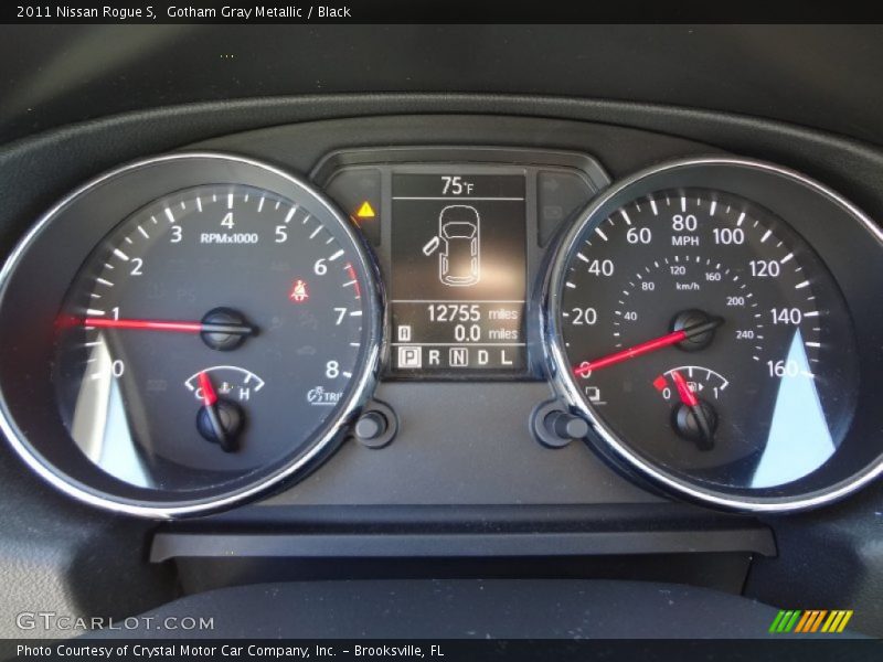 Gotham Gray Metallic / Black 2011 Nissan Rogue S