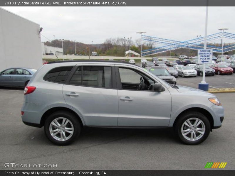 Irridescent Silver Blue Metallic / Gray 2010 Hyundai Santa Fe GLS 4WD