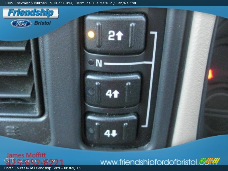 Bermuda Blue Metallic / Tan/Neutral 2005 Chevrolet Suburban 1500 Z71 4x4