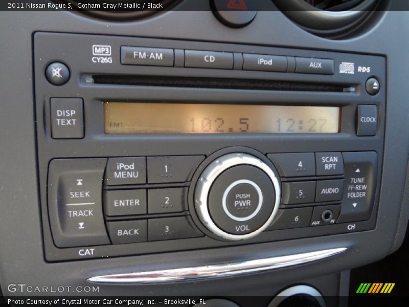 Gotham Gray Metallic / Black 2011 Nissan Rogue S
