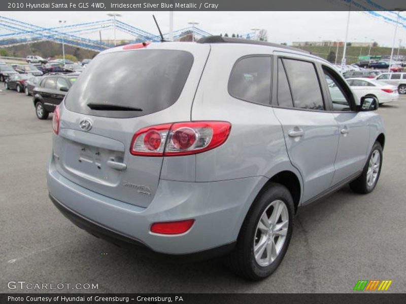 Irridescent Silver Blue Metallic / Gray 2010 Hyundai Santa Fe GLS 4WD