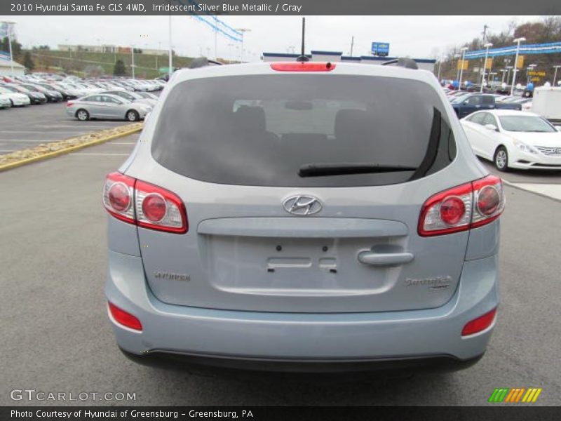 Irridescent Silver Blue Metallic / Gray 2010 Hyundai Santa Fe GLS 4WD