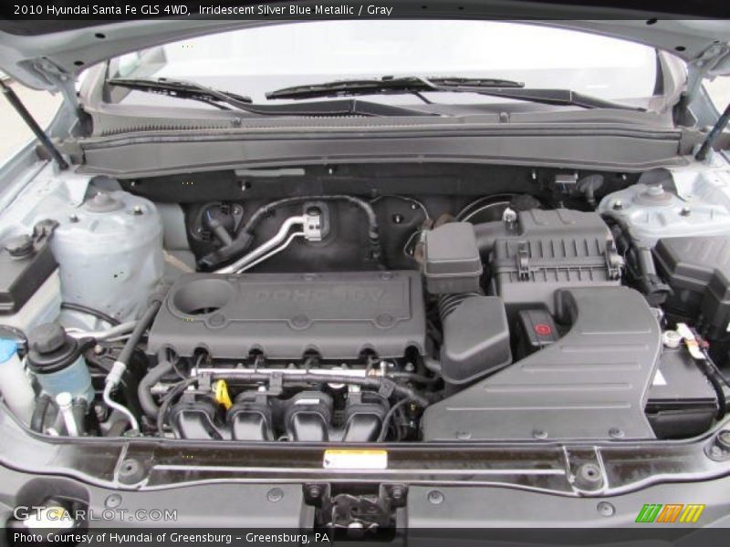 Irridescent Silver Blue Metallic / Gray 2010 Hyundai Santa Fe GLS 4WD
