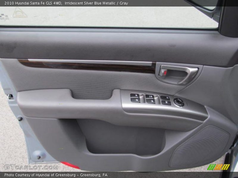 Irridescent Silver Blue Metallic / Gray 2010 Hyundai Santa Fe GLS 4WD