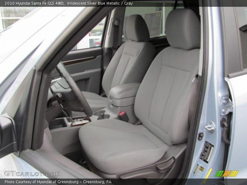 Irridescent Silver Blue Metallic / Gray 2010 Hyundai Santa Fe GLS 4WD