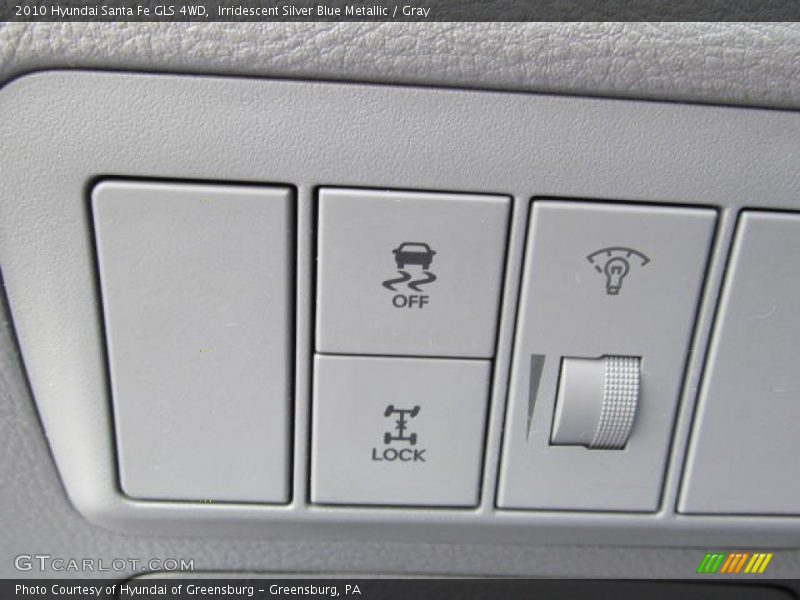 Irridescent Silver Blue Metallic / Gray 2010 Hyundai Santa Fe GLS 4WD