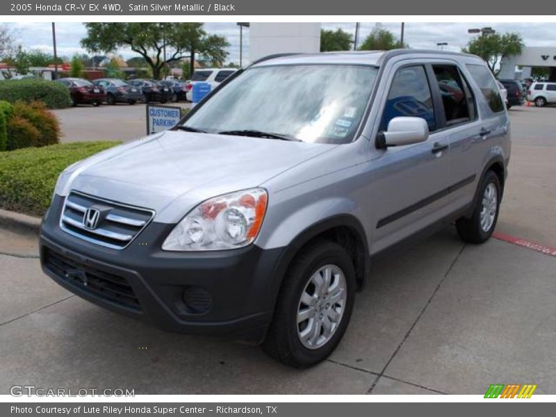 Satin Silver Metallic / Black 2005 Honda CR-V EX 4WD