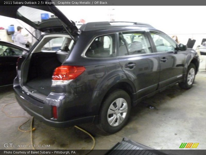 Graphite Gray Metallic / Off Black 2011 Subaru Outback 2.5i Wagon