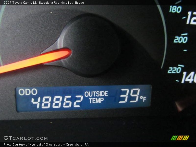 Barcelona Red Metallic / Bisque 2007 Toyota Camry LE