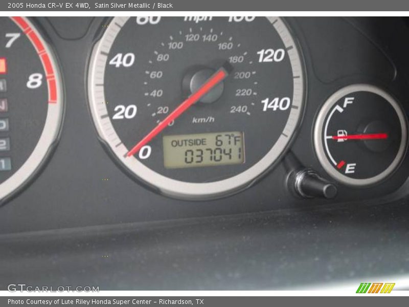 Satin Silver Metallic / Black 2005 Honda CR-V EX 4WD