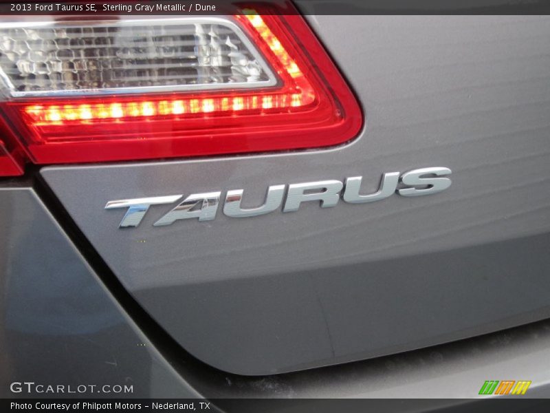Sterling Gray Metallic / Dune 2013 Ford Taurus SE