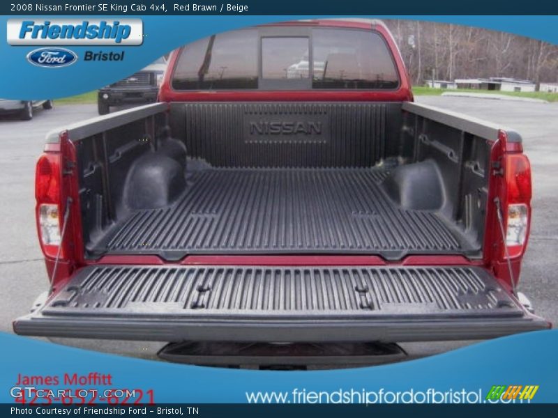 Red Brawn / Beige 2008 Nissan Frontier SE King Cab 4x4