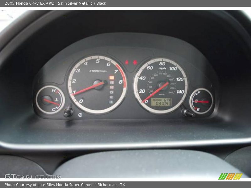 Satin Silver Metallic / Black 2005 Honda CR-V EX 4WD