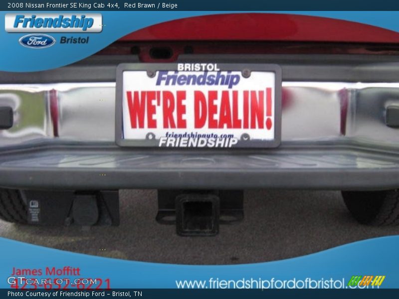 Red Brawn / Beige 2008 Nissan Frontier SE King Cab 4x4