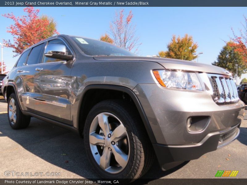 Mineral Gray Metallic / New Saddle/Black 2013 Jeep Grand Cherokee Overland