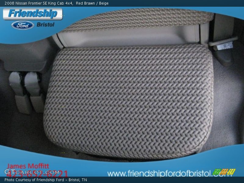 Red Brawn / Beige 2008 Nissan Frontier SE King Cab 4x4