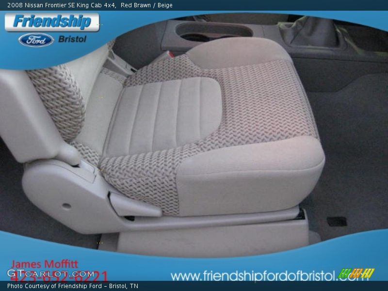 Red Brawn / Beige 2008 Nissan Frontier SE King Cab 4x4