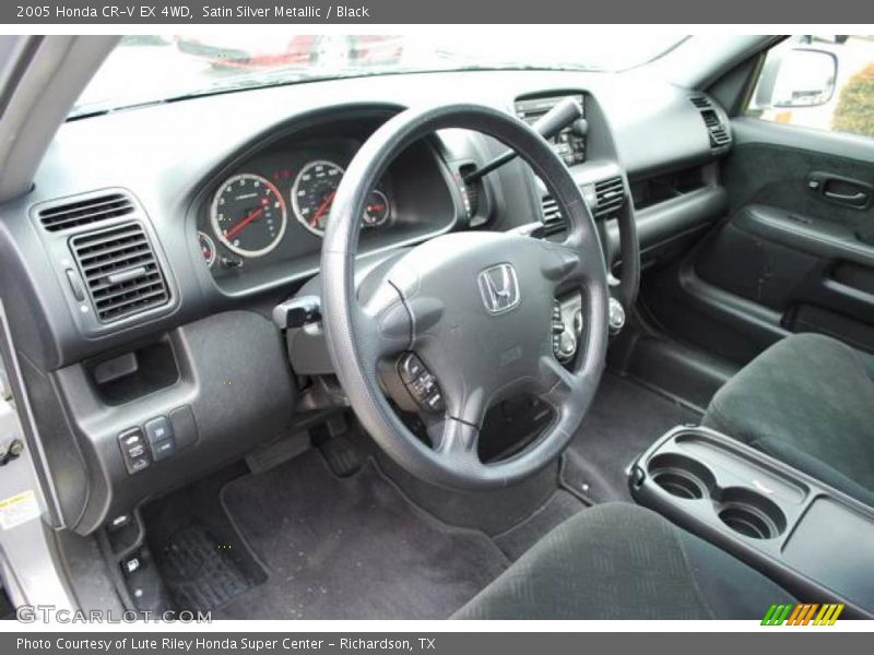 Satin Silver Metallic / Black 2005 Honda CR-V EX 4WD