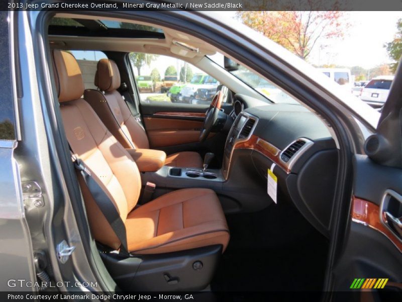 Mineral Gray Metallic / New Saddle/Black 2013 Jeep Grand Cherokee Overland