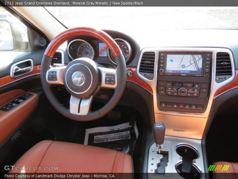 Mineral Gray Metallic / New Saddle/Black 2013 Jeep Grand Cherokee Overland