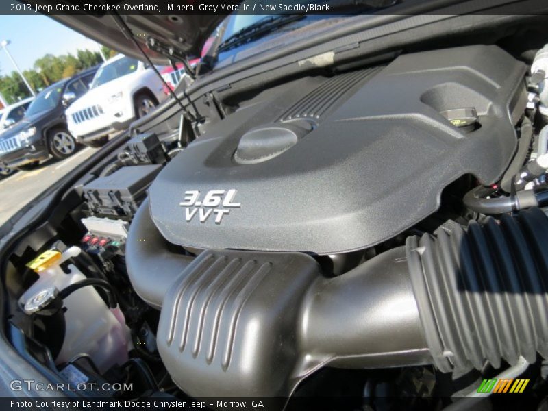 Mineral Gray Metallic / New Saddle/Black 2013 Jeep Grand Cherokee Overland