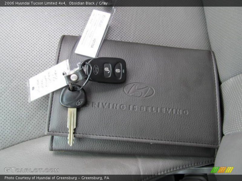 Obsidian Black / Gray 2006 Hyundai Tucson Limited 4x4