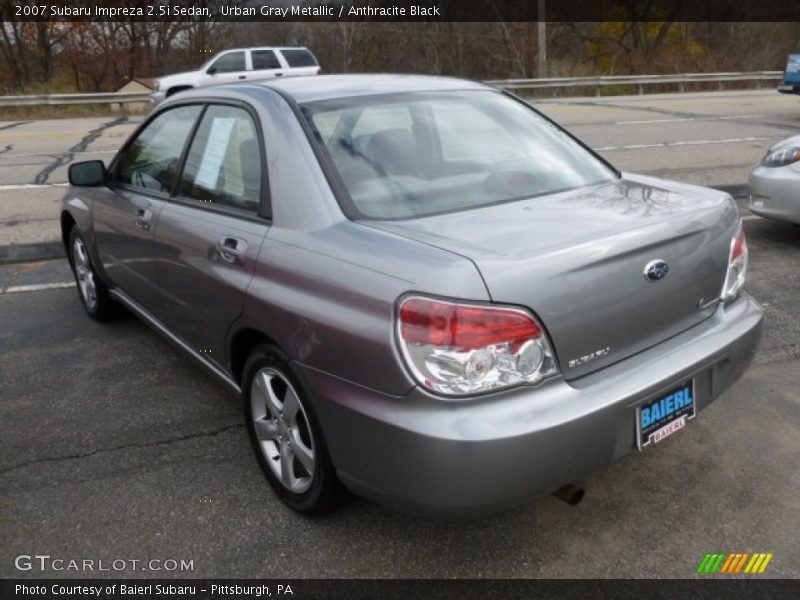 Urban Gray Metallic / Anthracite Black 2007 Subaru Impreza 2.5i Sedan