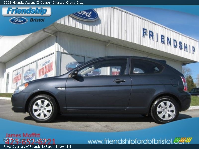 Charcoal Gray / Gray 2008 Hyundai Accent GS Coupe