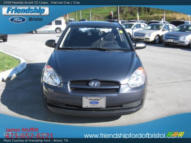 Charcoal Gray / Gray 2008 Hyundai Accent GS Coupe