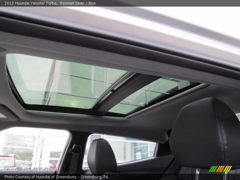 Ironman Silver / Blue 2013 Hyundai Veloster Turbo