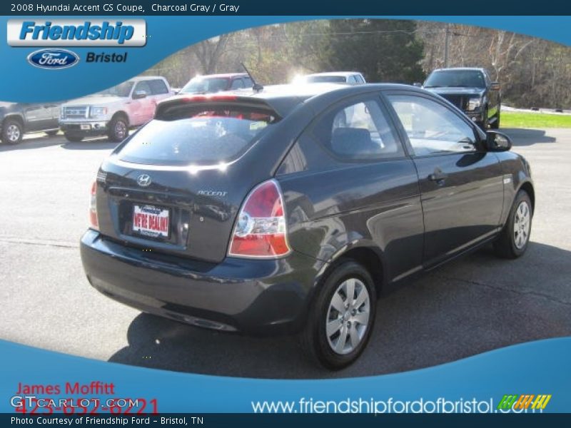 Charcoal Gray / Gray 2008 Hyundai Accent GS Coupe