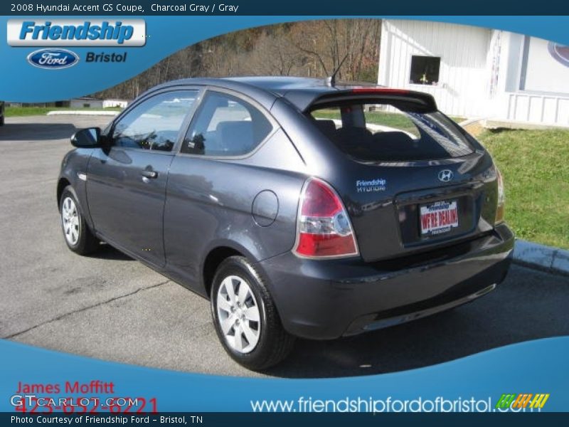 Charcoal Gray / Gray 2008 Hyundai Accent GS Coupe