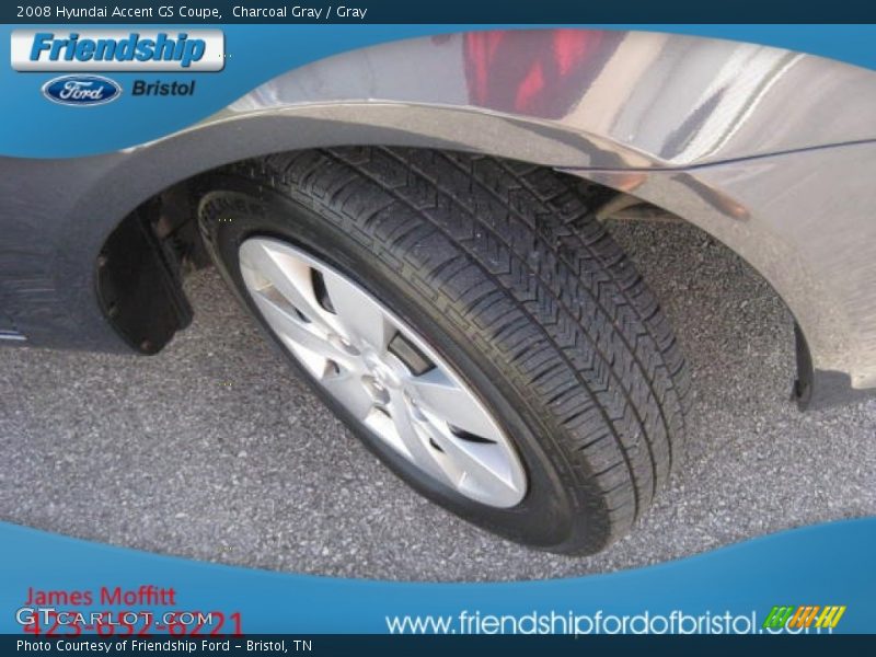 Charcoal Gray / Gray 2008 Hyundai Accent GS Coupe