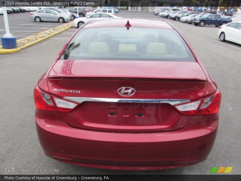 Sparkling Ruby / Camel 2013 Hyundai Sonata GLS