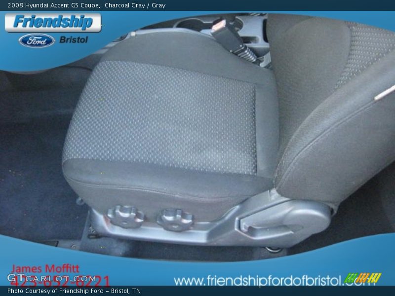 Charcoal Gray / Gray 2008 Hyundai Accent GS Coupe