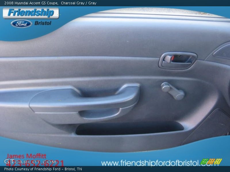 Charcoal Gray / Gray 2008 Hyundai Accent GS Coupe