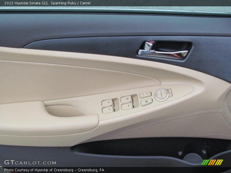 Sparkling Ruby / Camel 2013 Hyundai Sonata GLS
