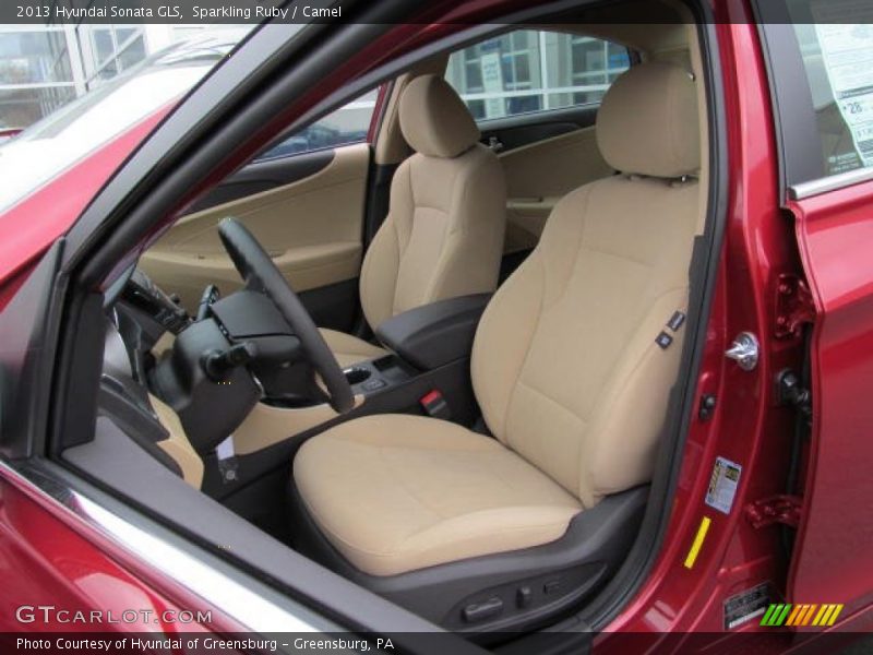 Sparkling Ruby / Camel 2013 Hyundai Sonata GLS