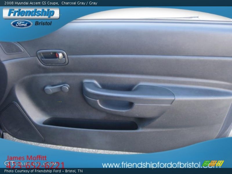 Charcoal Gray / Gray 2008 Hyundai Accent GS Coupe