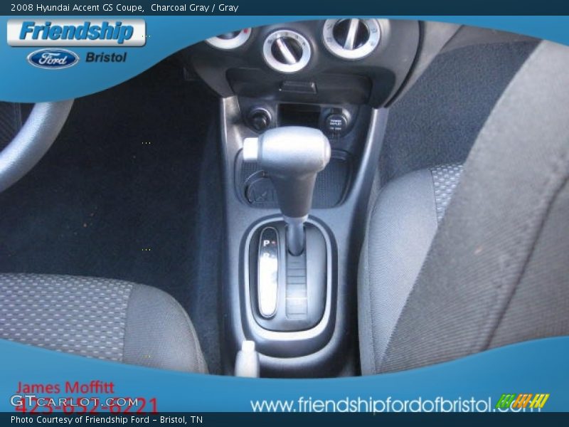 Charcoal Gray / Gray 2008 Hyundai Accent GS Coupe