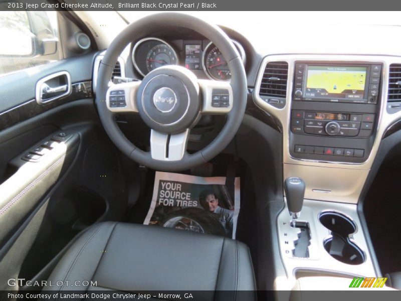 Brilliant Black Crystal Pearl / Black 2013 Jeep Grand Cherokee Altitude