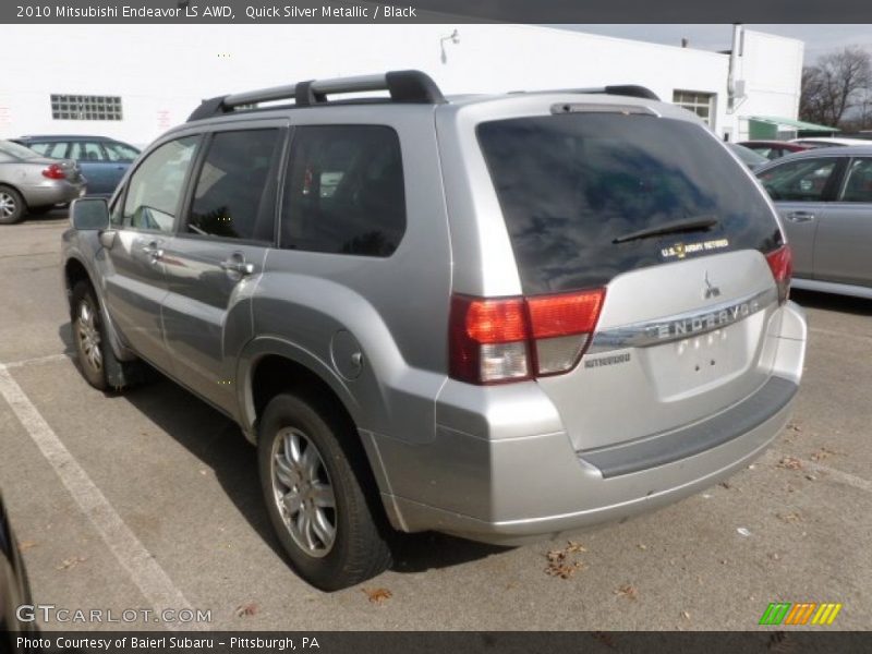 Quick Silver Metallic / Black 2010 Mitsubishi Endeavor LS AWD