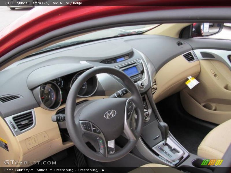 Red Allure / Beige 2013 Hyundai Elantra GLS
