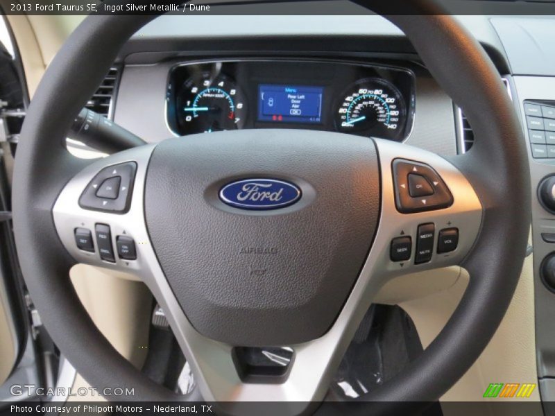 Ingot Silver Metallic / Dune 2013 Ford Taurus SE
