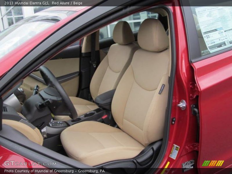 Red Allure / Beige 2013 Hyundai Elantra GLS