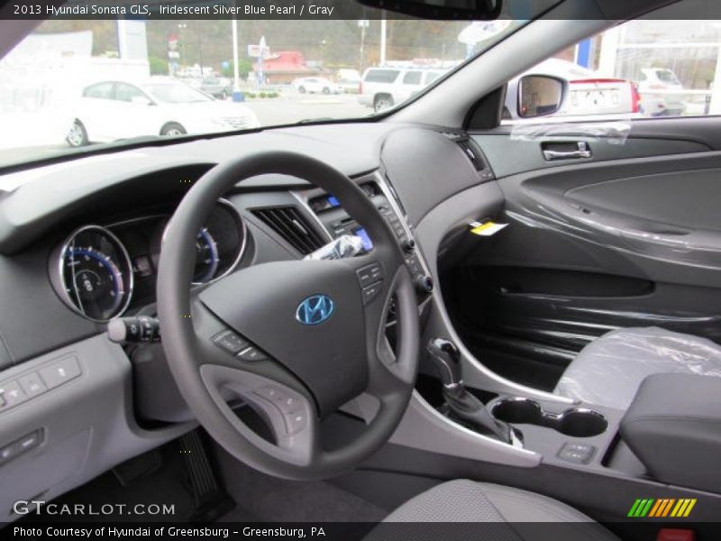 Iridescent Silver Blue Pearl / Gray 2013 Hyundai Sonata GLS