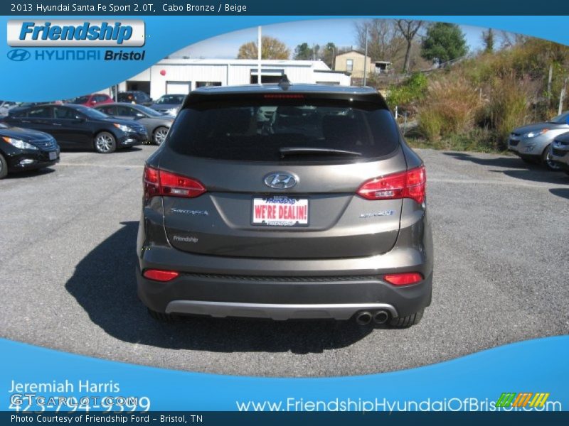 Cabo Bronze / Beige 2013 Hyundai Santa Fe Sport 2.0T