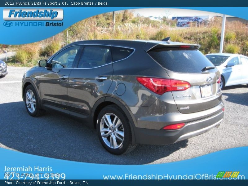 Cabo Bronze / Beige 2013 Hyundai Santa Fe Sport 2.0T