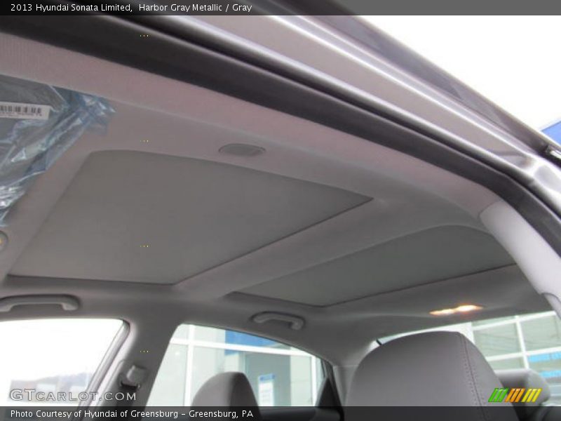 Harbor Gray Metallic / Gray 2013 Hyundai Sonata Limited