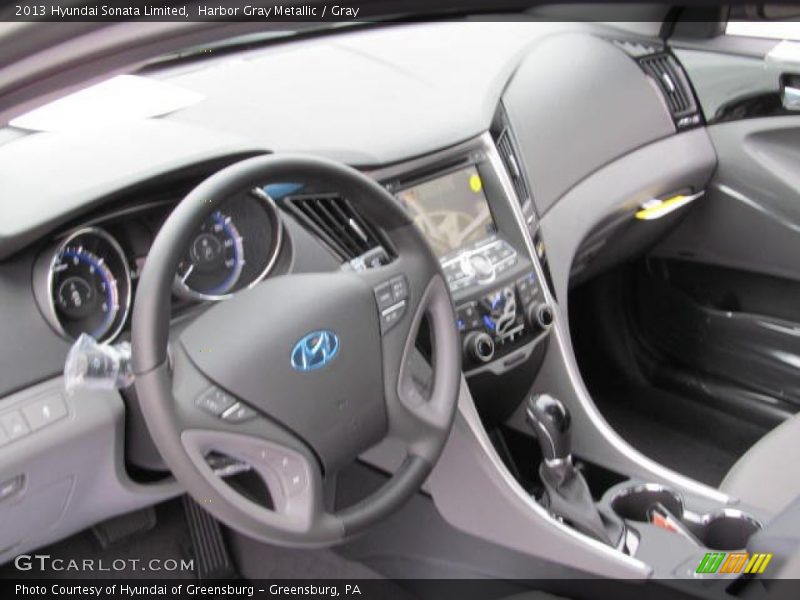 Harbor Gray Metallic / Gray 2013 Hyundai Sonata Limited